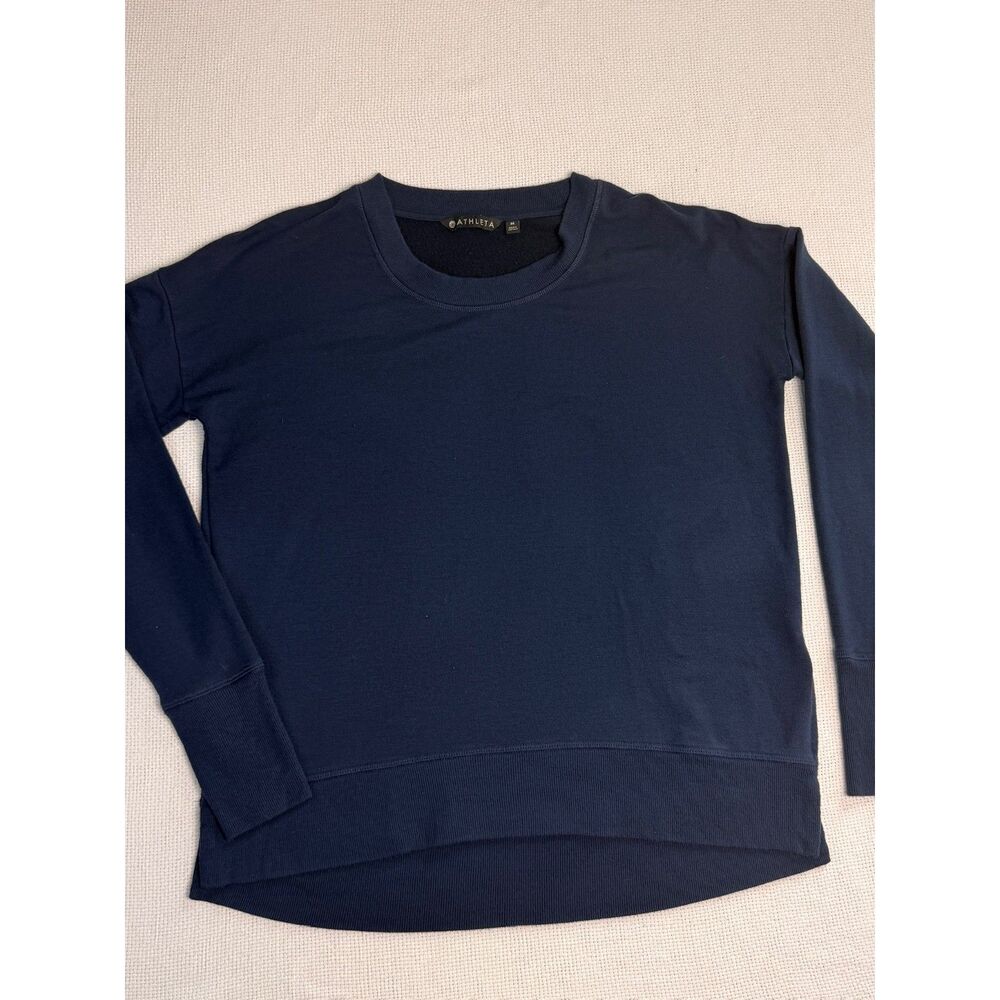 Athleta Sweater Women's Medium athleisure side split casual comfortable gym cozy